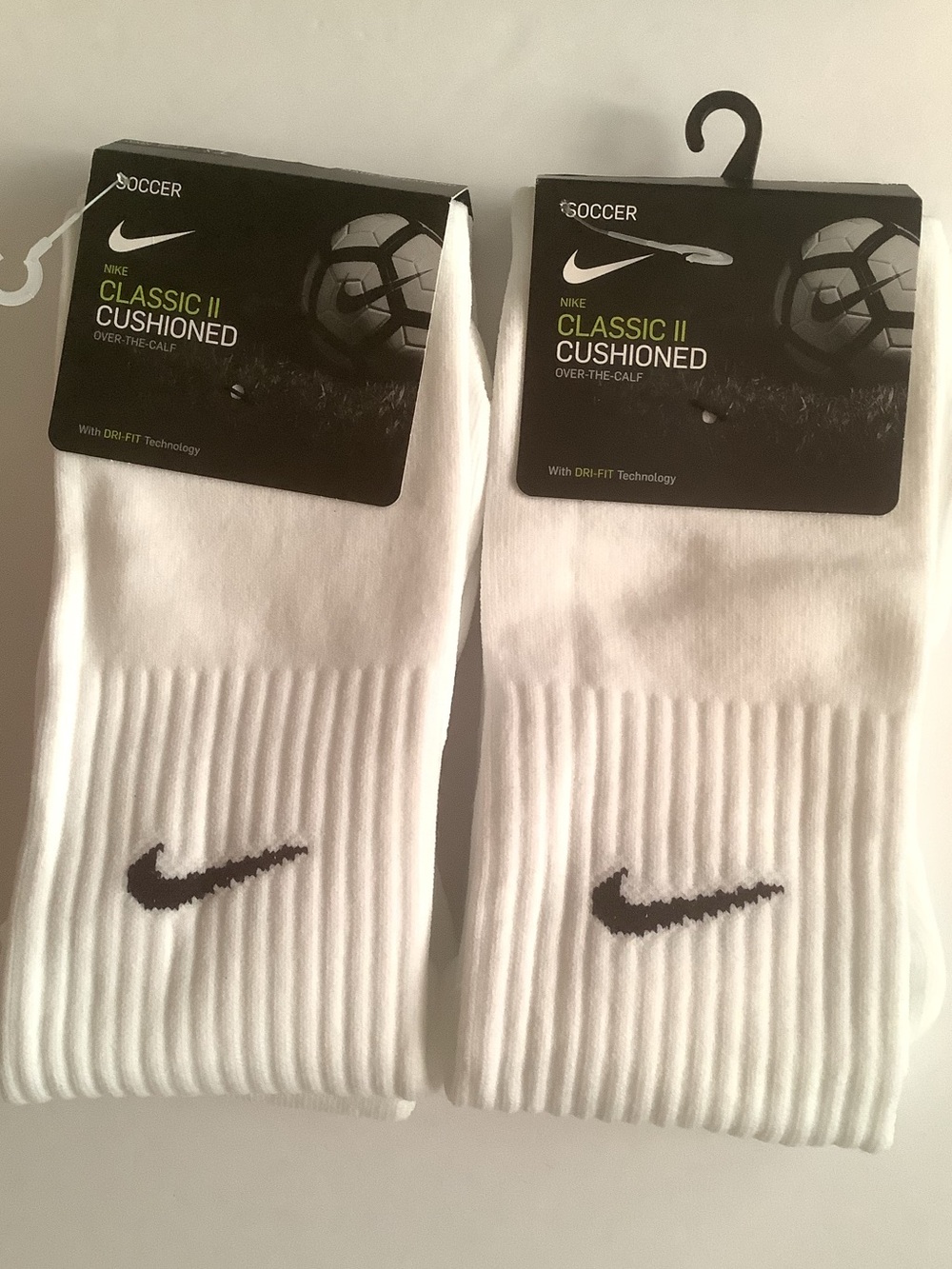 Nike Classic II Cushioned Over-the-Calf Socks -(1X pack) lot of 2 Y2K unisex